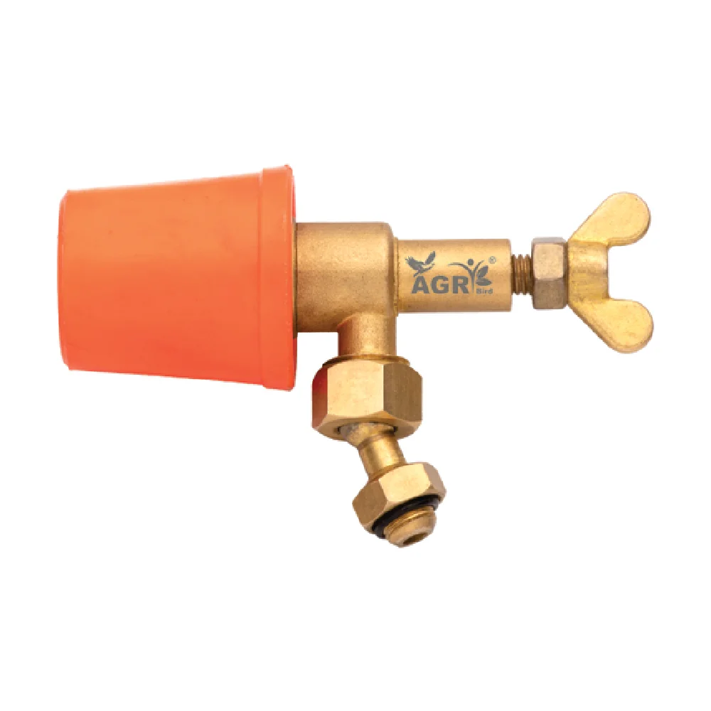 Orange 76mm Brass Agriculture Spray Gun With Connector Brass High