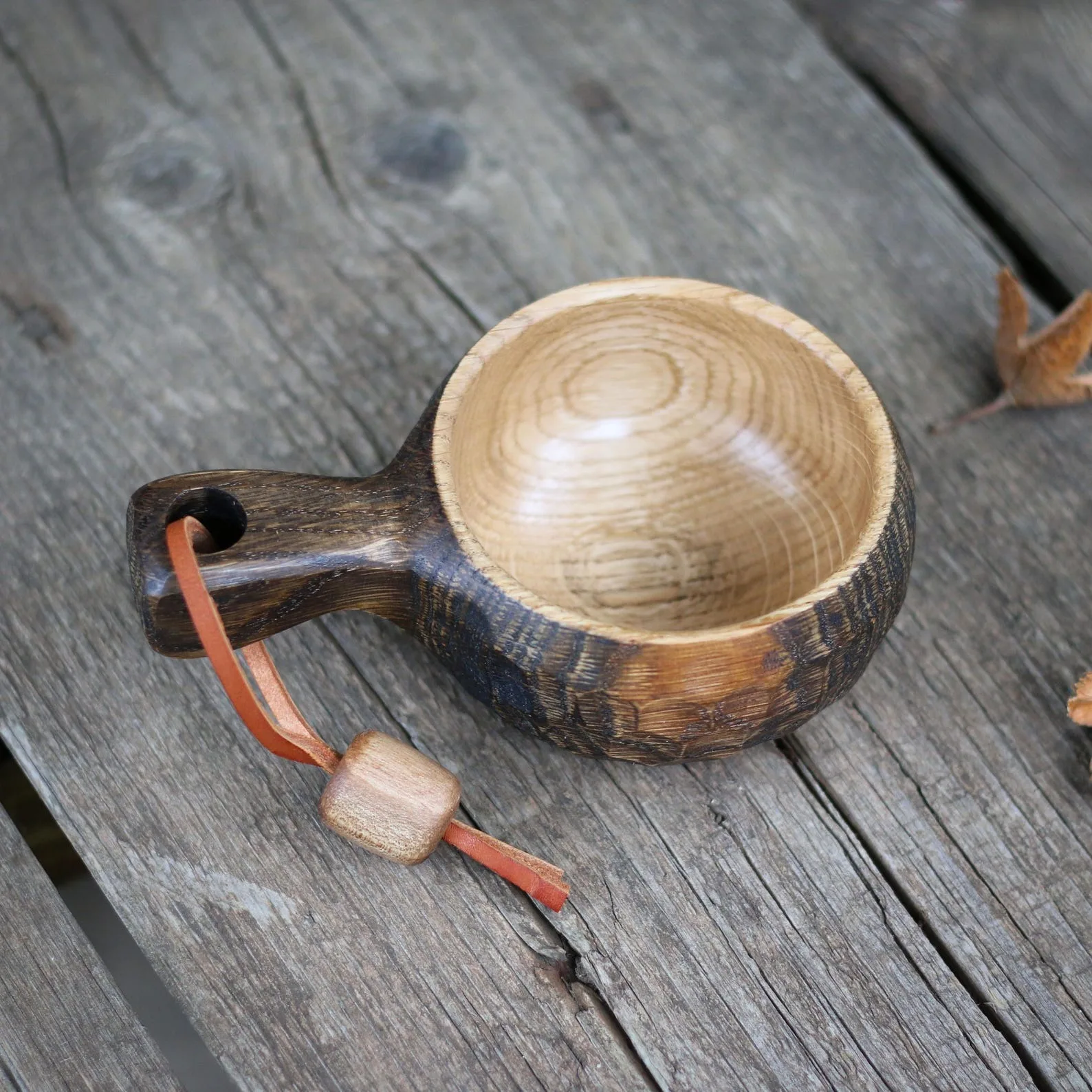 Carved Wooden Kuksa Coffee Mug-Leak Proof & Eco-Friendly Classic