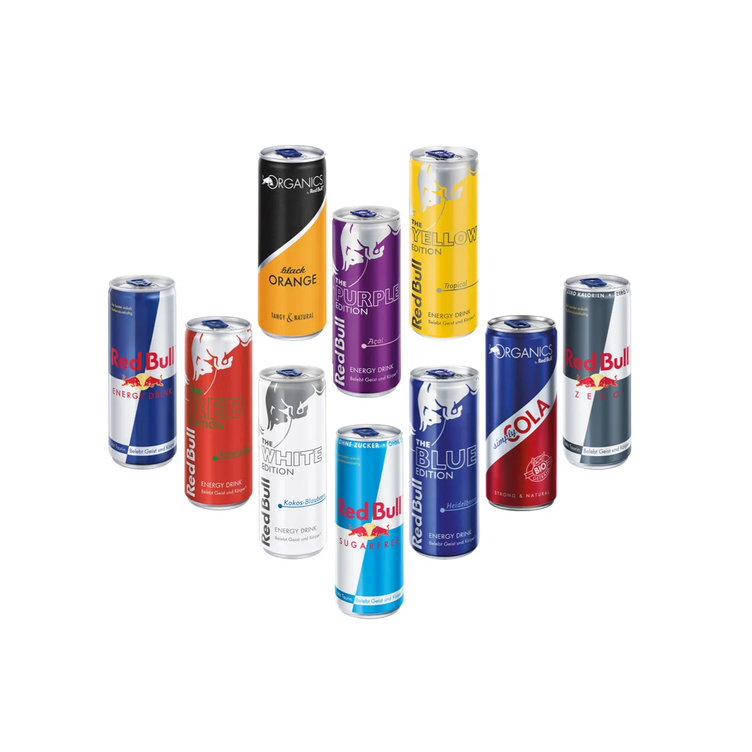 Red Bull Energy Drink 8.4 Oz / 12 Oz Can 250ml Red Bull Energy Drink