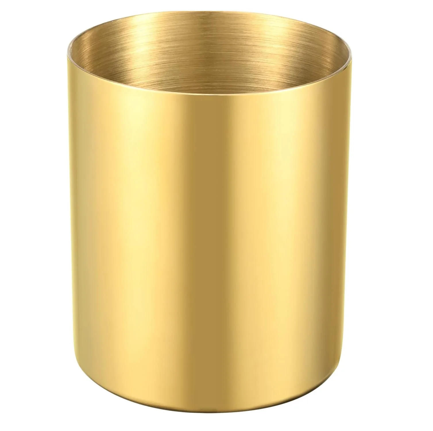 Customized Text Red Color Metal Pen Holder Best for Offices With Sizes of 8D X 8W 11H Centimeters