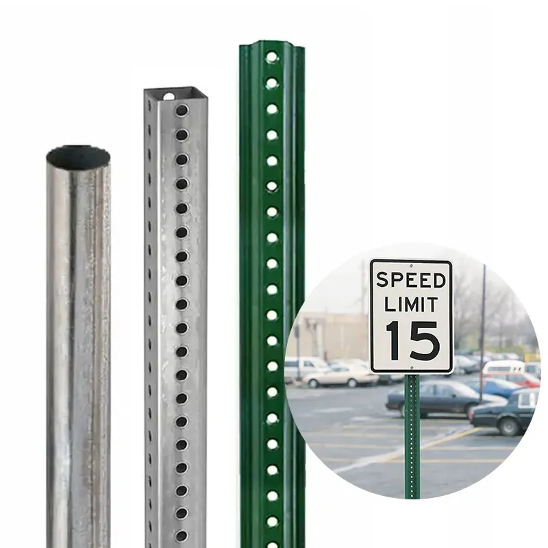 Steel Post Street Square Traffic ODM Coloful OEM Galvanized U Channel Sign Post Fence Post Waterproof Galvanized Powder Coated