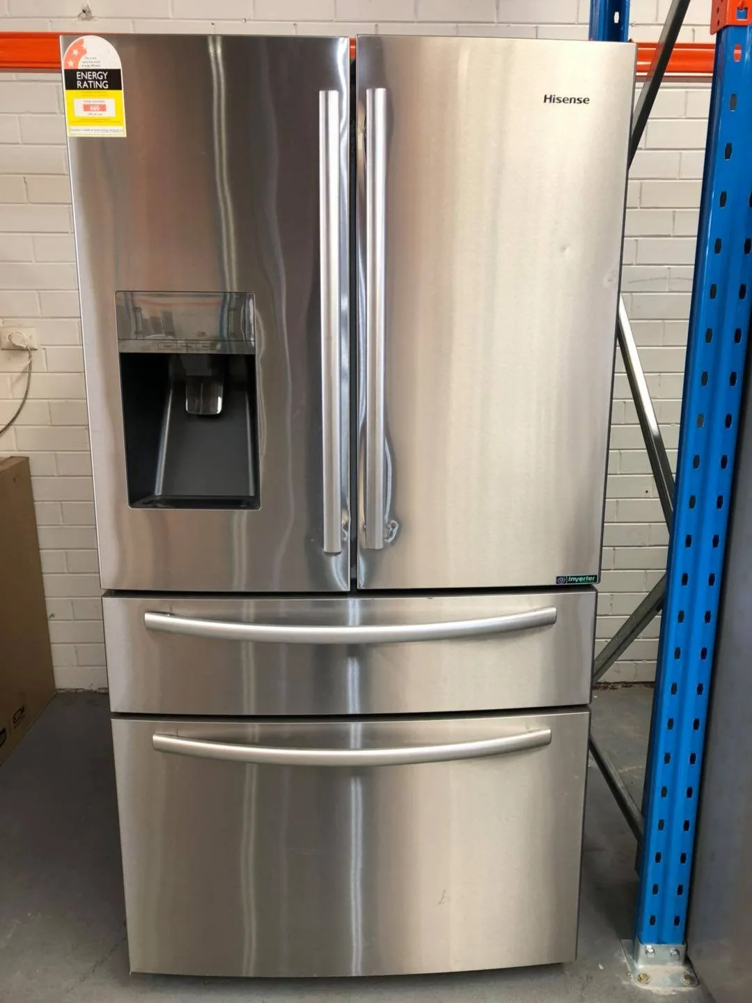 Highest Smart 710 L Stainless Steel French Door depth Fridges With