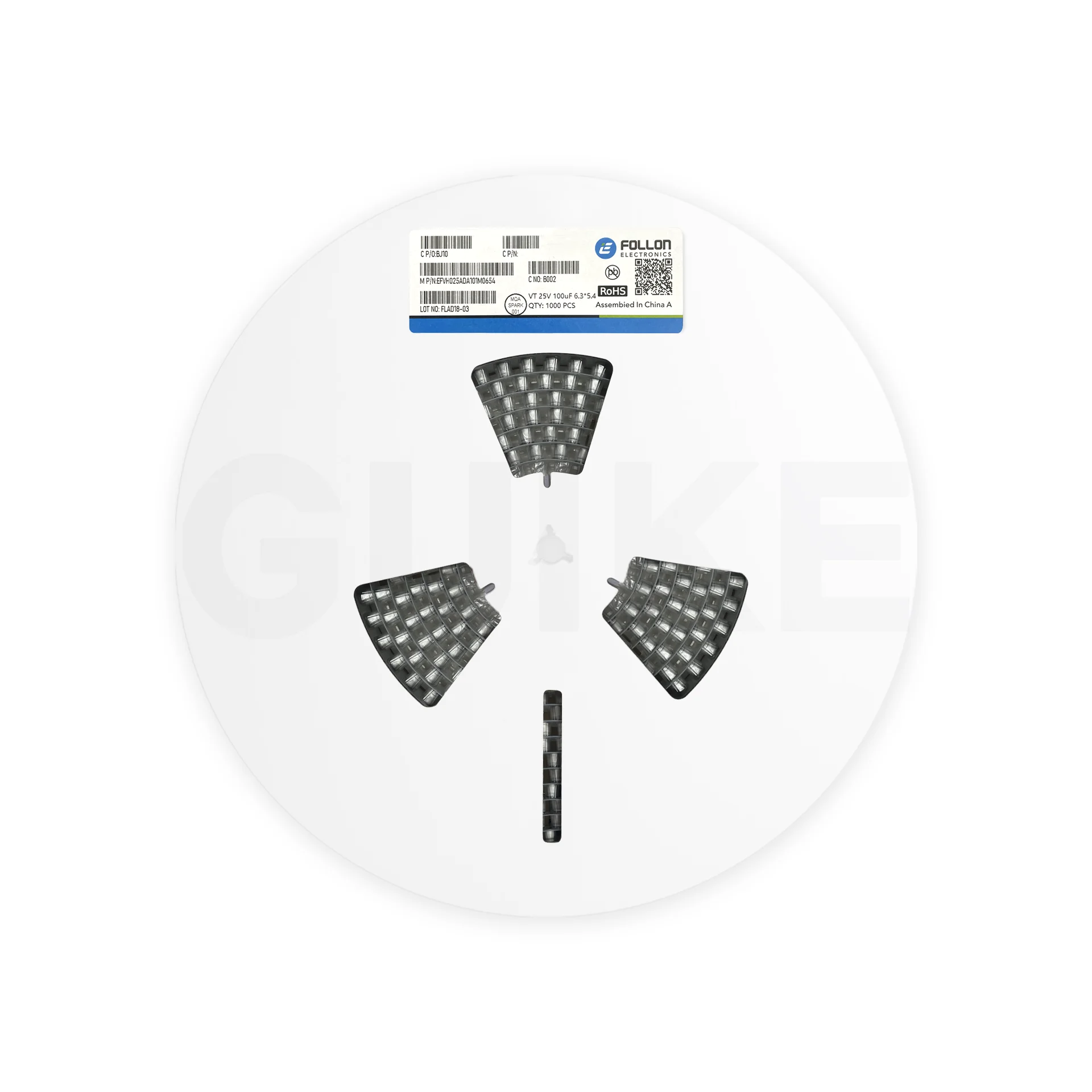 Пусковое устройство B002 VT 25 в 100 мкФ 6,3*5,4 FOSAN/FOJAN, высококачественное пусковое устройство, бесплатные запасные части, электростатические Esr 10000 мкФ 80V, измеритель конденсатора