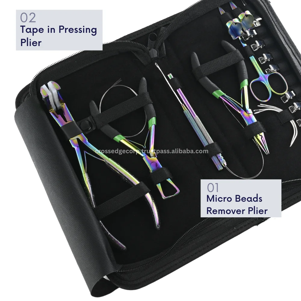 All In One Tool Kit Includes Hair Styling Clips And Parting Rings Also