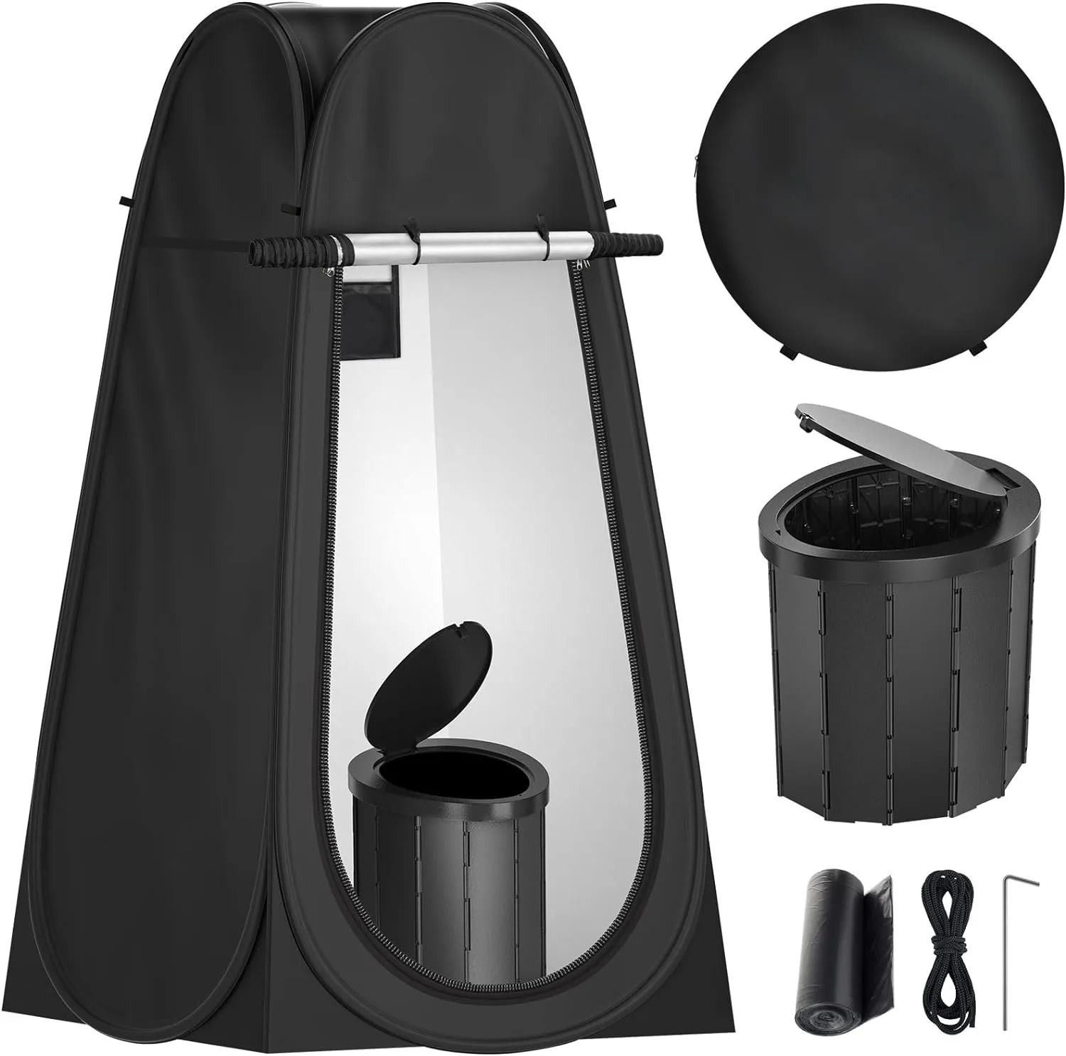 Camping Toilet With Pop Up Privacy Tent Instant Pop Up Tente Outdoor