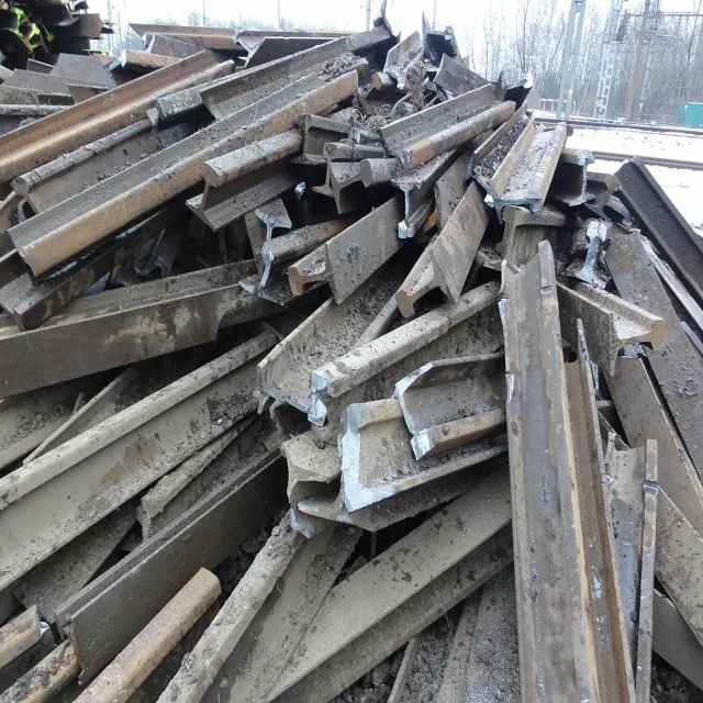 Used Q195 Iron and Steel Rails HMS1 & 2 Metal Scrap From FR for Melting