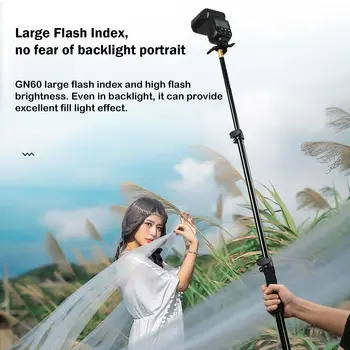 Godox TT600 Professional 2.4G Wireless Flash Speedlite Master/Slave with High-Speed Sync and Rechargeable Battery detail image