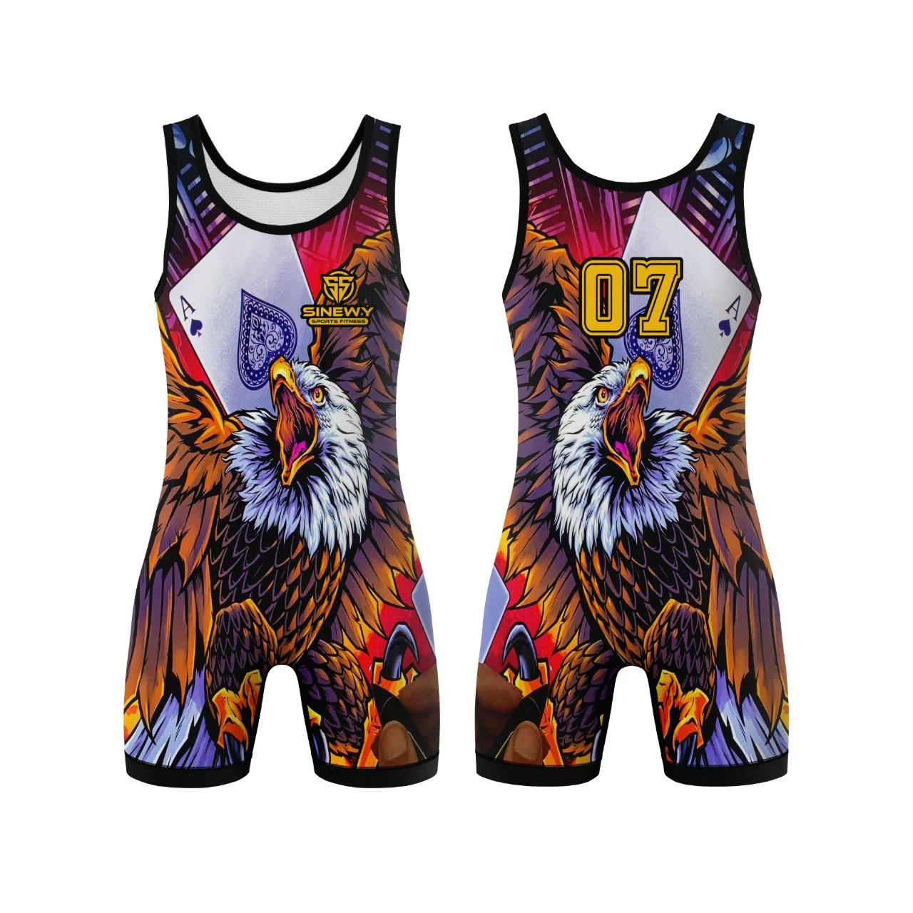 100 Spandex Wrestling Singlets One Piece Tops Customize Wrestling