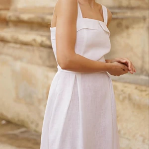 Exclusive Summer Bohemian Fashion Women Linen Cotton Sleeveless Maxi A-Line Dresses For Wedding Beach Parties Available Big Size