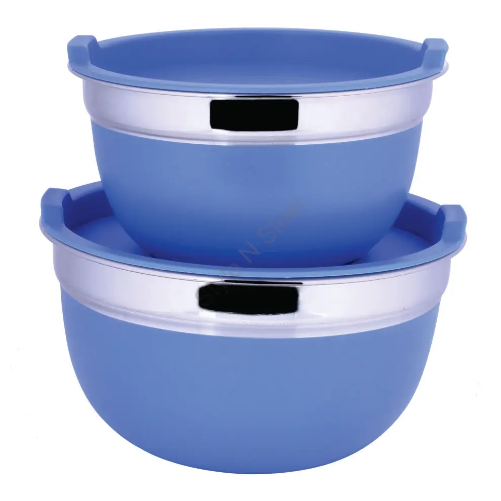 Wholesale Price Premium Step Lid Bowl Blue Color Buy Stainless Steel