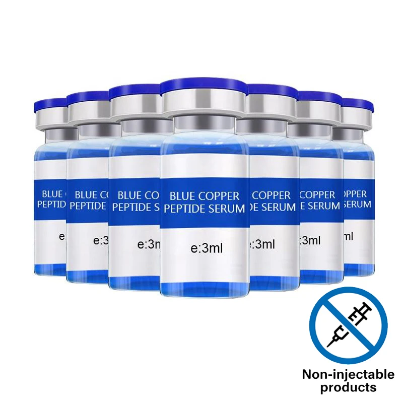 Non-injectable Products Blue Copper Peptide Serum Kit GHK CU Serum for Skincare Brighten Anti-Ageing Petions Serum for Face Non-injectable Products Blue Copper Peptide Serum Kit GHK CU Serum for Skincare Brighten Anti-Ageing Petions Serum for Face