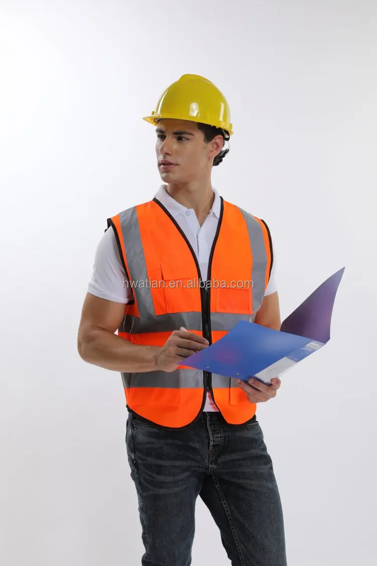 Construction Working Hot Selling Reflective Safety Vest with Big Protects and High Reflective Tape