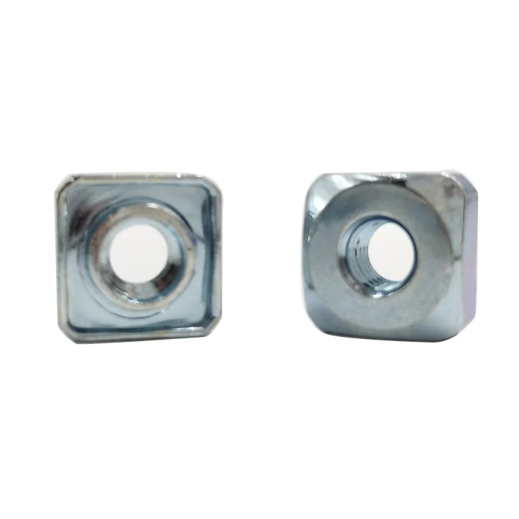 High quality fasteners galvanized carbon steel m3 m4 m5 m6 m8 square nut with factory price