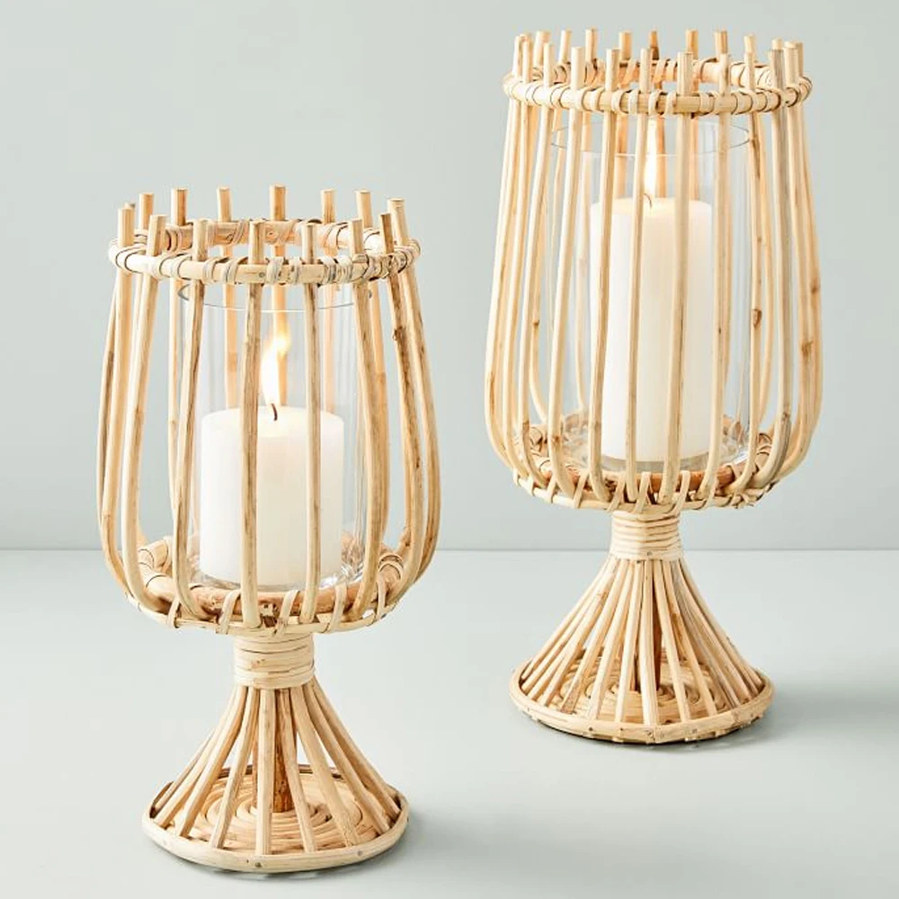 New Design Rattan Hurricanes/ Candle Holder/lantern Home Or Restaurant Decoration Wholesale