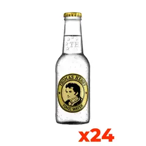 Thomas Henry Premium Tonic Water 200ml Glass Bottles Case of 24 for Cocktails