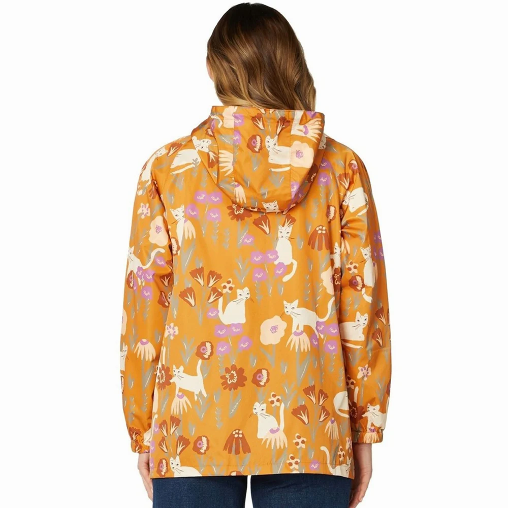 Pakistan Manufacture Ladies Rain Jackets In Nylon Fabric Sublimated