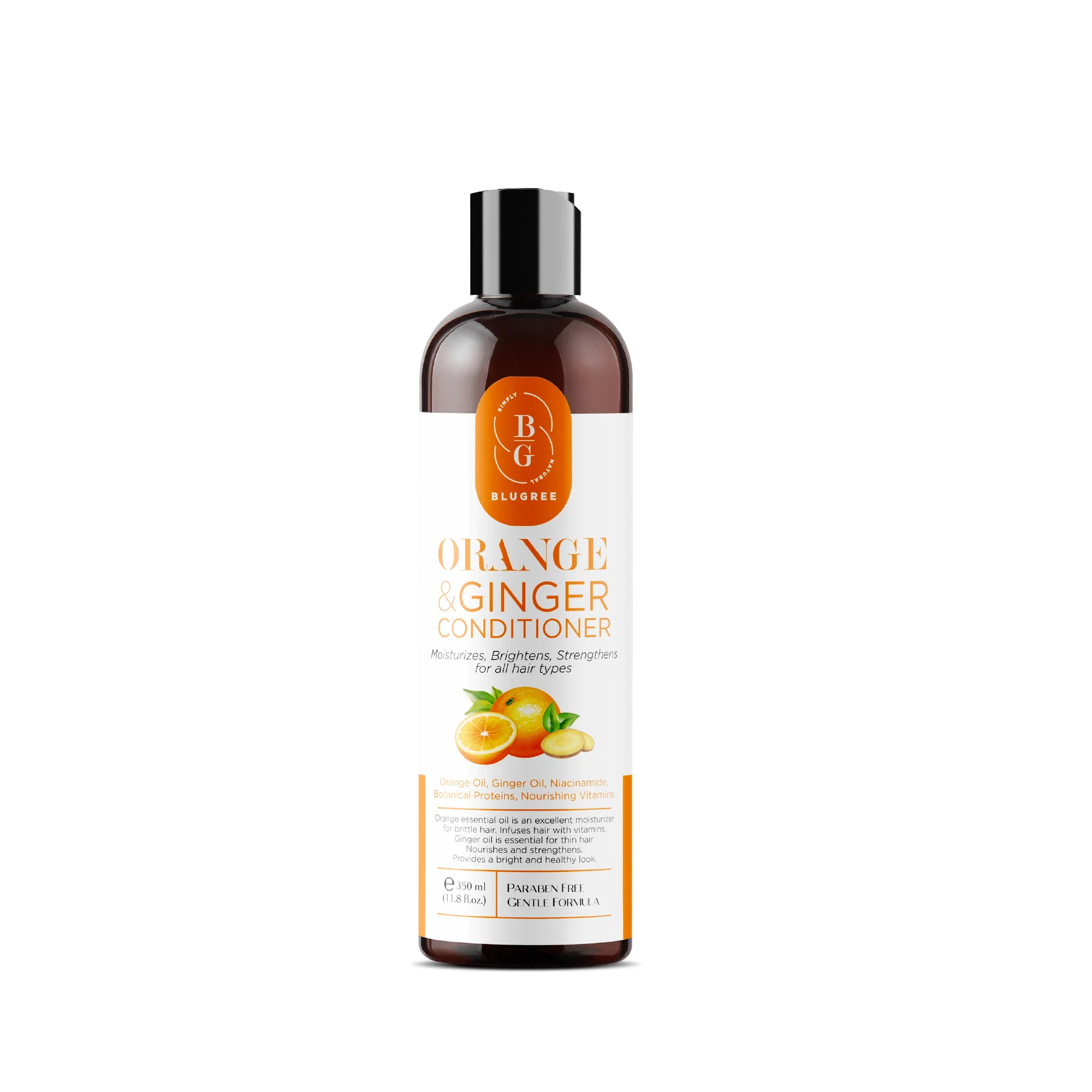 Orange & Ginger Hair Conditioner Moisturizes Brightens Strengthens For ...