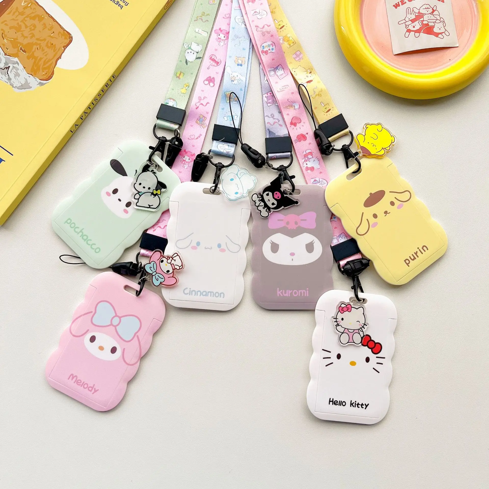 Kuromi Plastic Id Card Holder Lanyard Cute Girls Lanyards Retractable ...