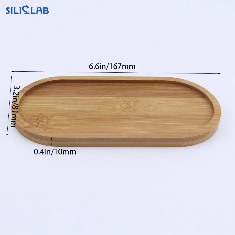 6,6*3,2 дюймов неотбеленные бамбуковые товары для магазина дыма настраиваемые подносы ручной работы