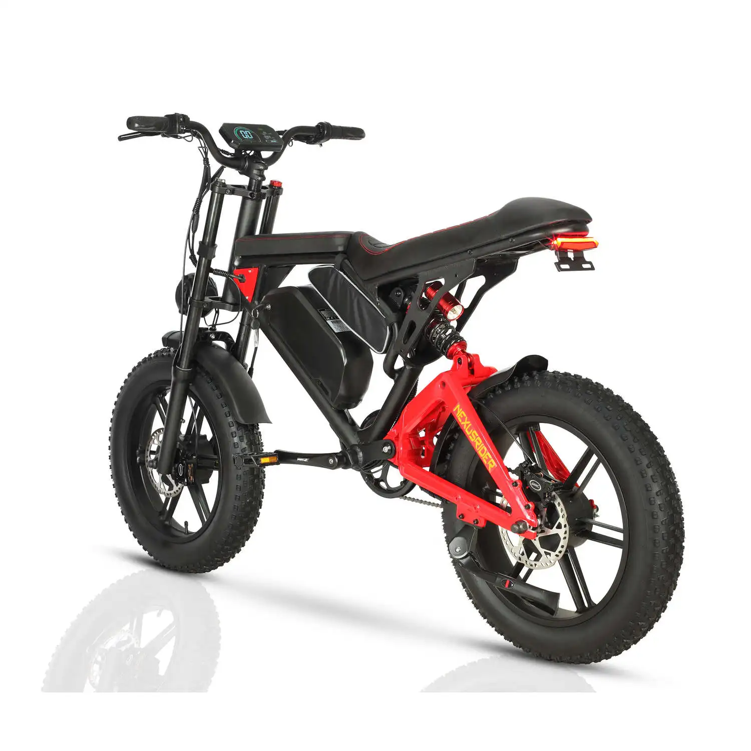 Nexusrider ThunderStrike Dual Motor Super Power Ebike Black Red 2000W 48V 22.4Ah