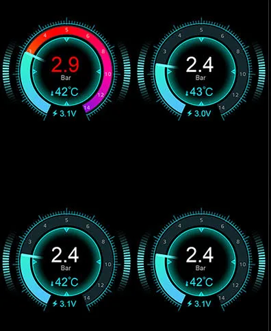 Phone TPMS Bluetooth BLE 5.0 Car Tire Pressure Monitor Built-in Sensor Mobile APP Display Anti-theft Waterproof TPMS Android IOS