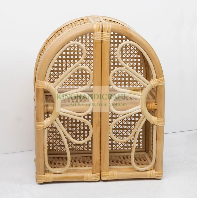 Daisy Rattan Doll Storage For Kids Playing Doll Wardrobe Or Toy