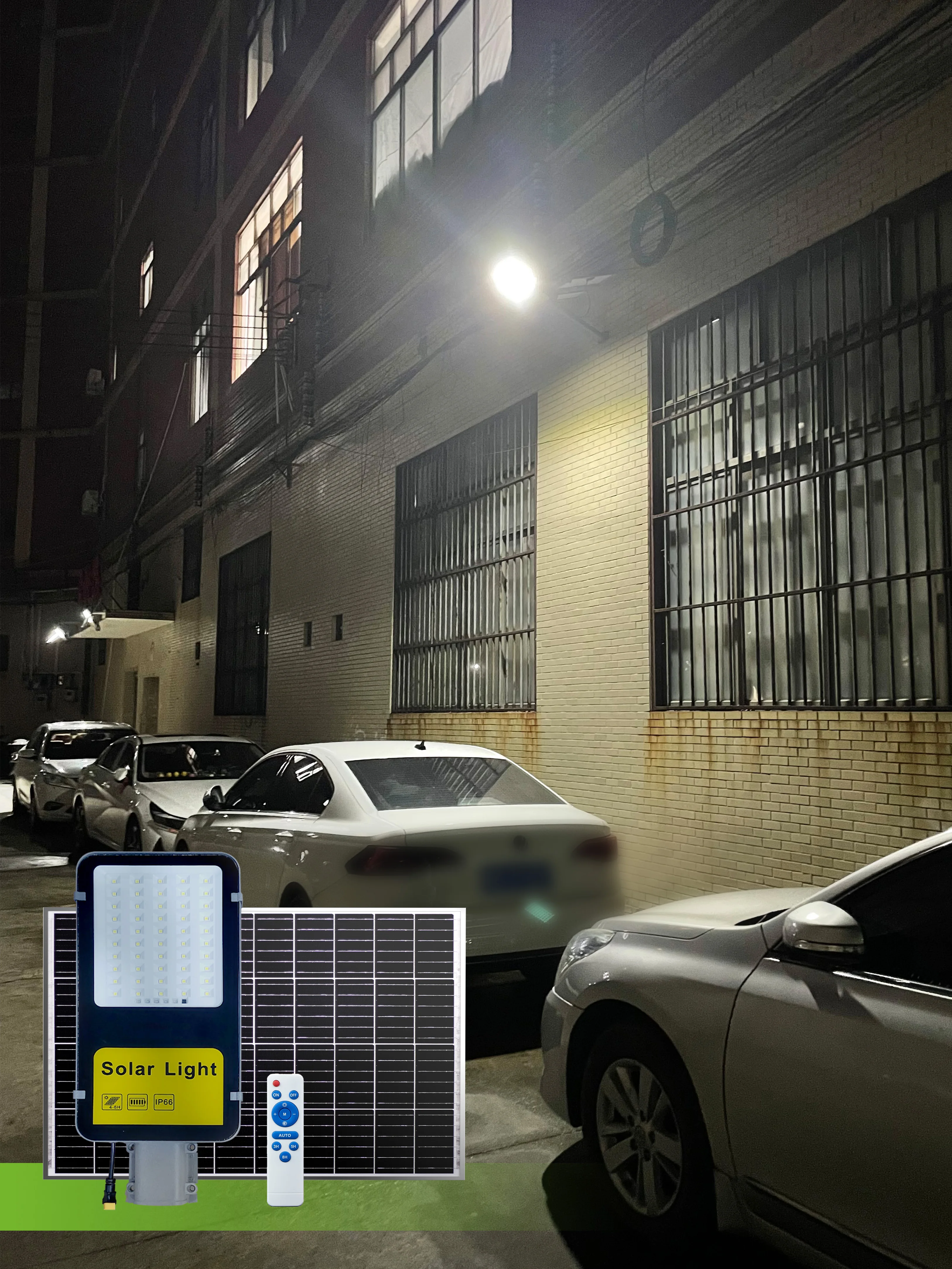 Outdoor Waterproof IP65 Solar Powered Led Street Lights 12H For Street Road Lighting