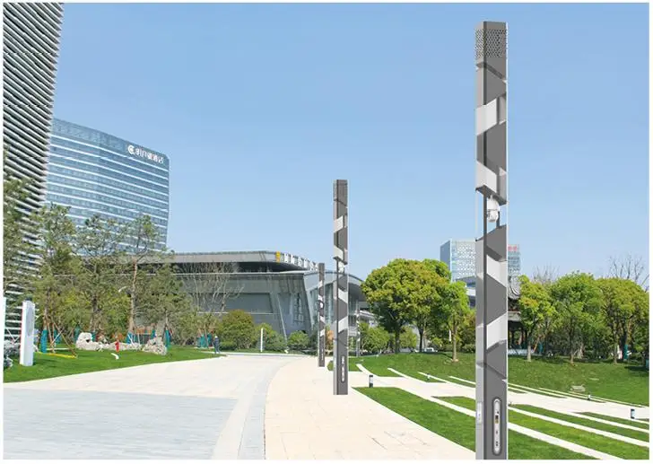 Weclouds Smart Street Lamp Pole With Customizable Mounted Devices For ...