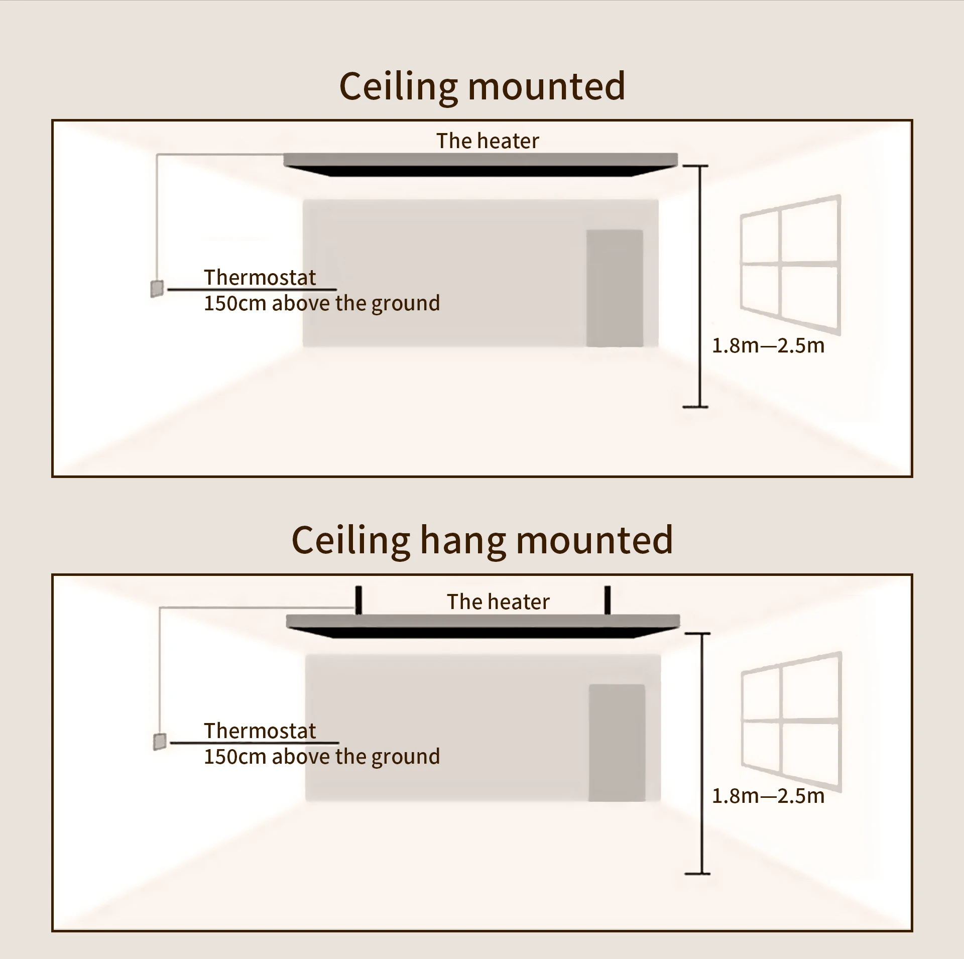 Infrared Radiant Heater, 3000W, Ceiling - detail 10