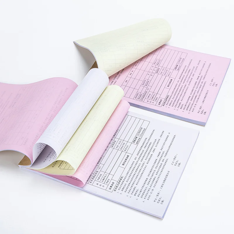 Factory 3ply Continuous Carbonless Computer Paper NCR Printing Paper Sheets Invoice Book