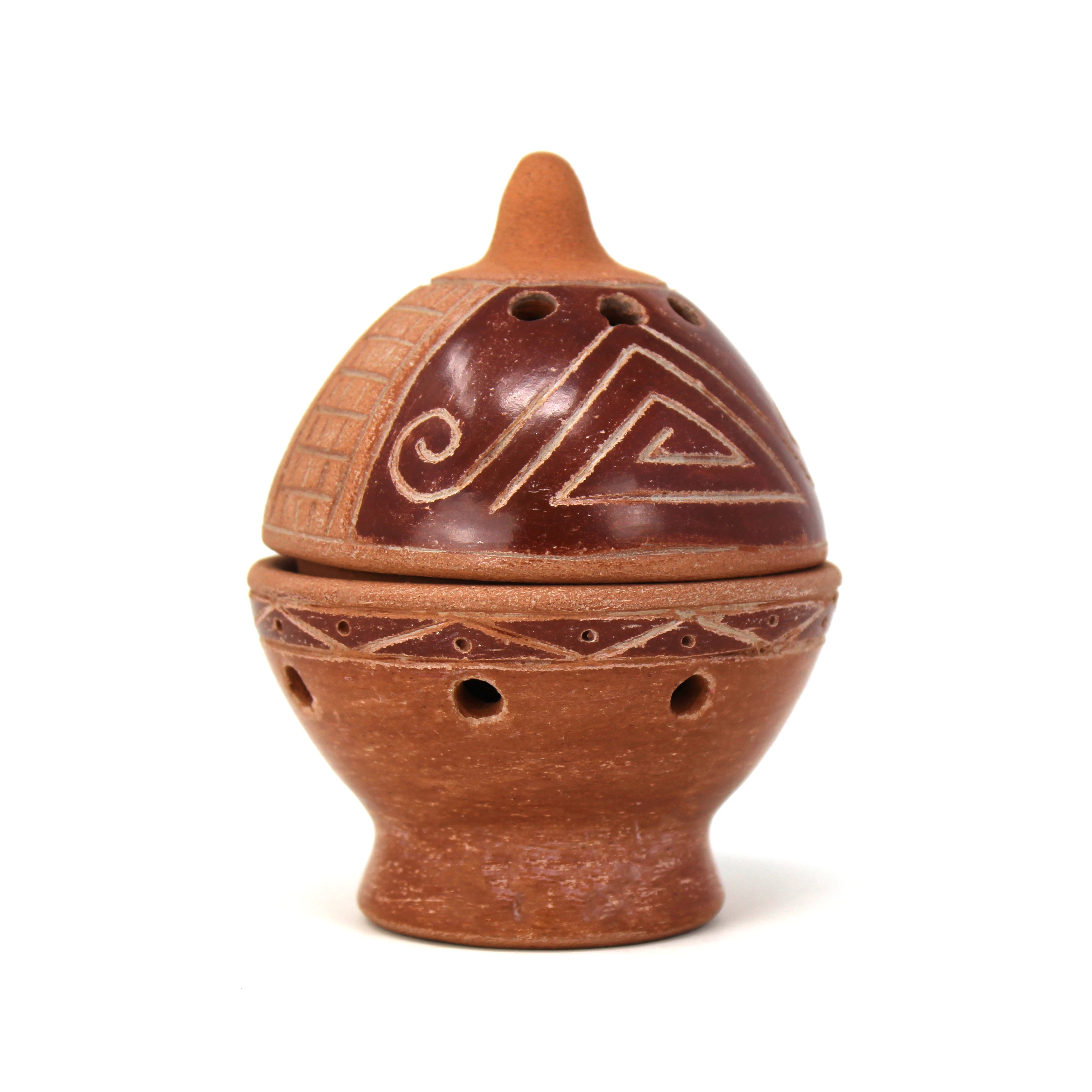 terracotta incense holder-for cones, chips and