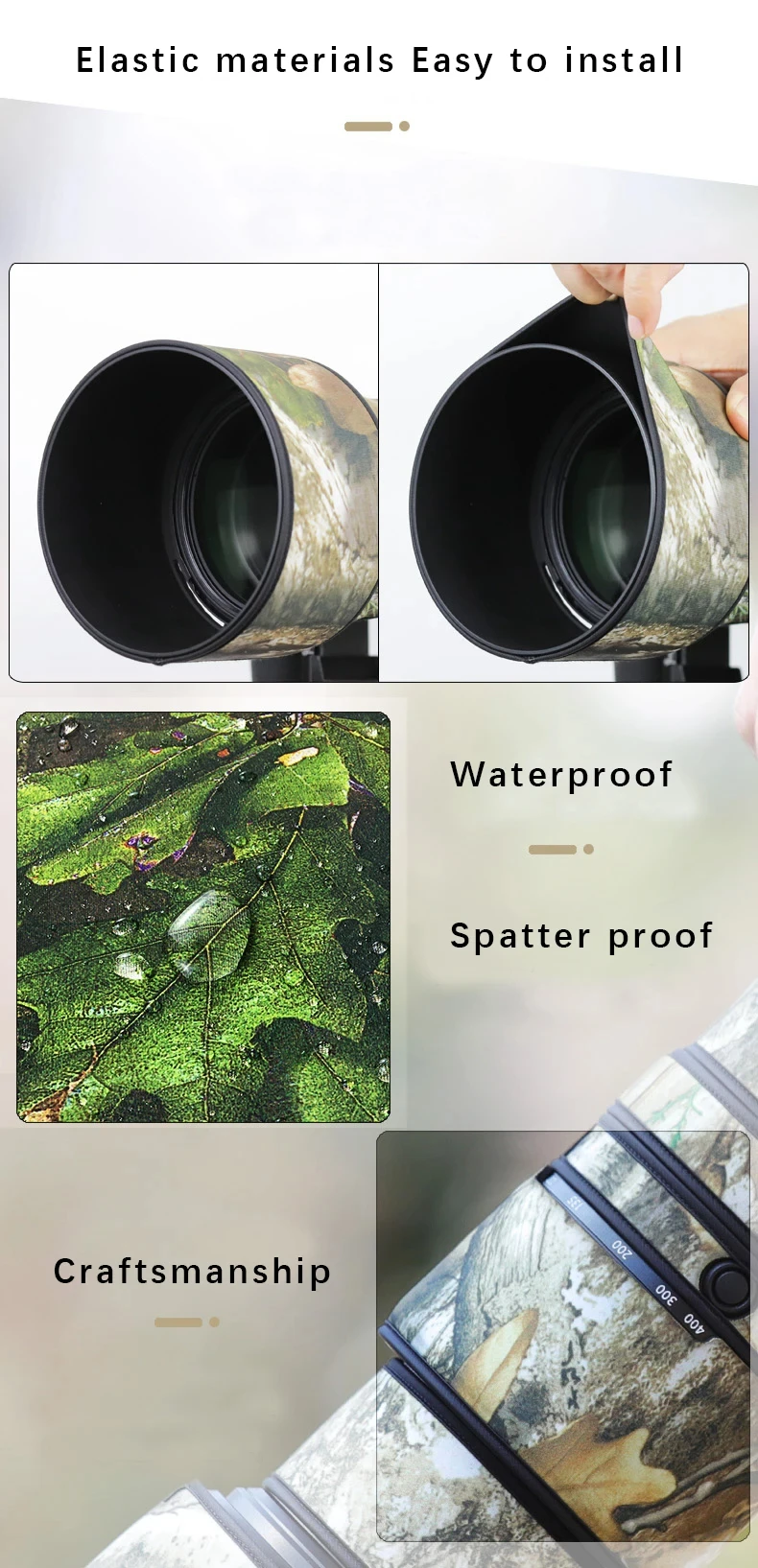 Fujing Waterproof Lens Coat for Nikon Z 180-600mm F/5.6-6.3 VR