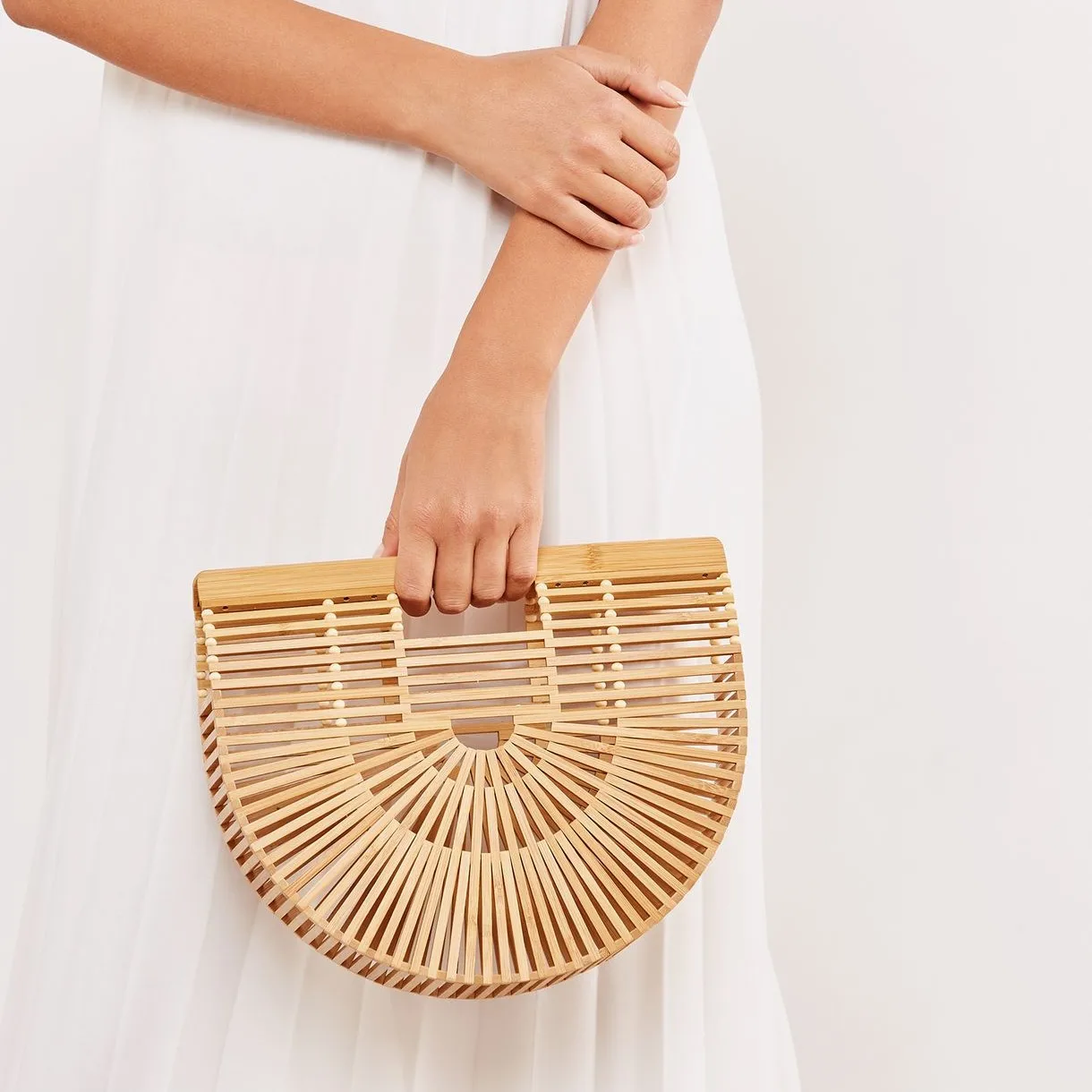 Wholesale Latest Trend Summer Bamboo Woman Bags Cheap Price Top