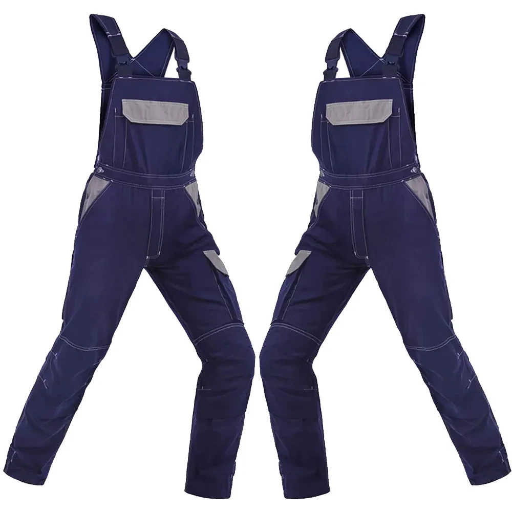 New Fashion Design Men Bib Overalls Workwear Canvas Workwear Bib Reflective Tape Work Wear