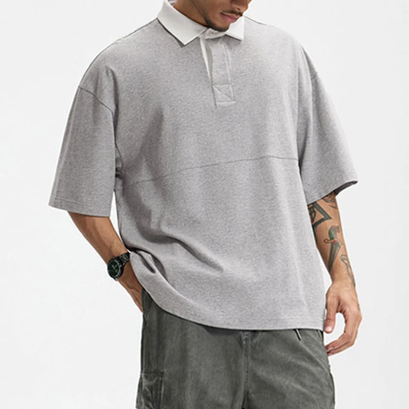 Men's Solid Knitted Breathable Golf for Shirt Daily Baggy Short