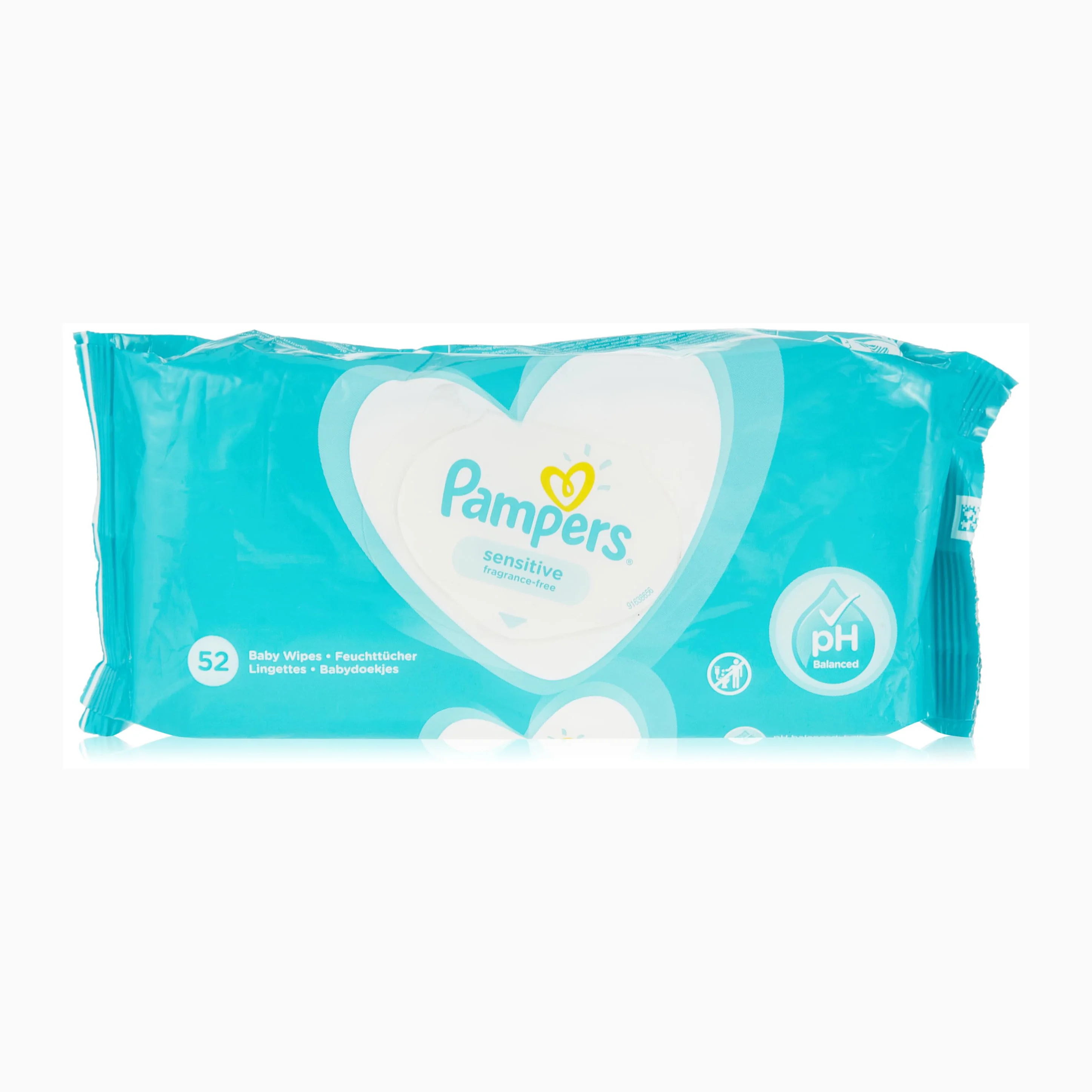 Pampers Baby Wipes Sensitive 2+2 Free 4x52 Pieces - Buy Purchase ...
