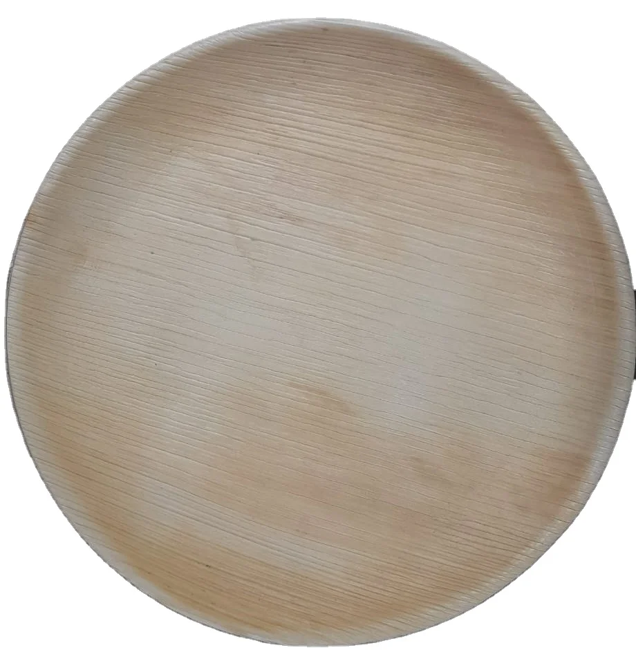 Palm Leaf Plate 20 Cm Flat Round Plate Buy Natural Leaf Plates