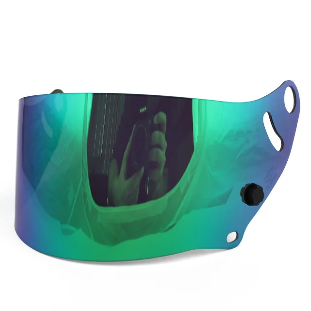 Italian Hand Made Mirrored Green High Quality Visor Compatible With