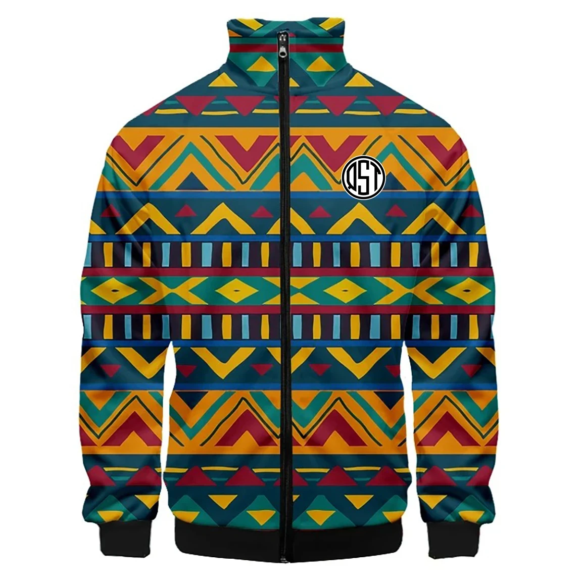 3D Printed Golden Luxury Baroque Sweatshirt Fashion Oversized Zip Coat for Men and Women Canvas Fabric for Winter Season