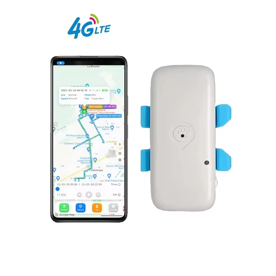Anti-Lost Mini Pet Smart GPS Tracking Device 4G Wireless Pet GPS Tracker  Collar Rastreador Gps Para Perros for Dogs/Cats