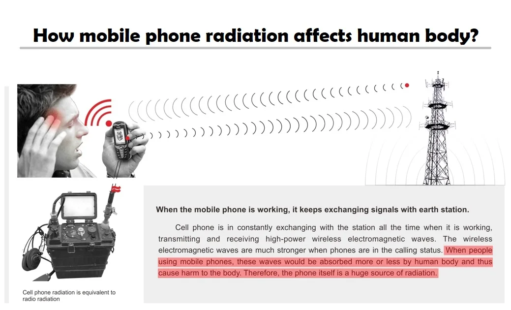 Wireless Earphone Emf Radiation Shielding Air Tube Headphone Sports