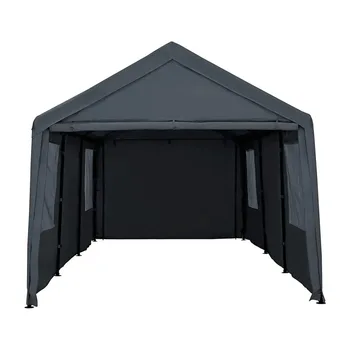 Nowensol Carport Canopy 10x20ft Heavy Duty With Removable Sidewalls 