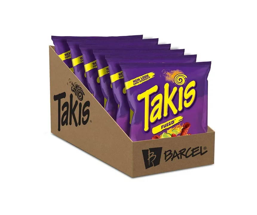 Takis синяя 9 унций сумка для совместного использования острые чипсы из тортильи с перцем