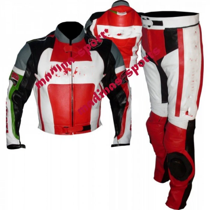 Customizable One & Two Piece Motorcycle Racing Leather Suit for Professional Bikers
