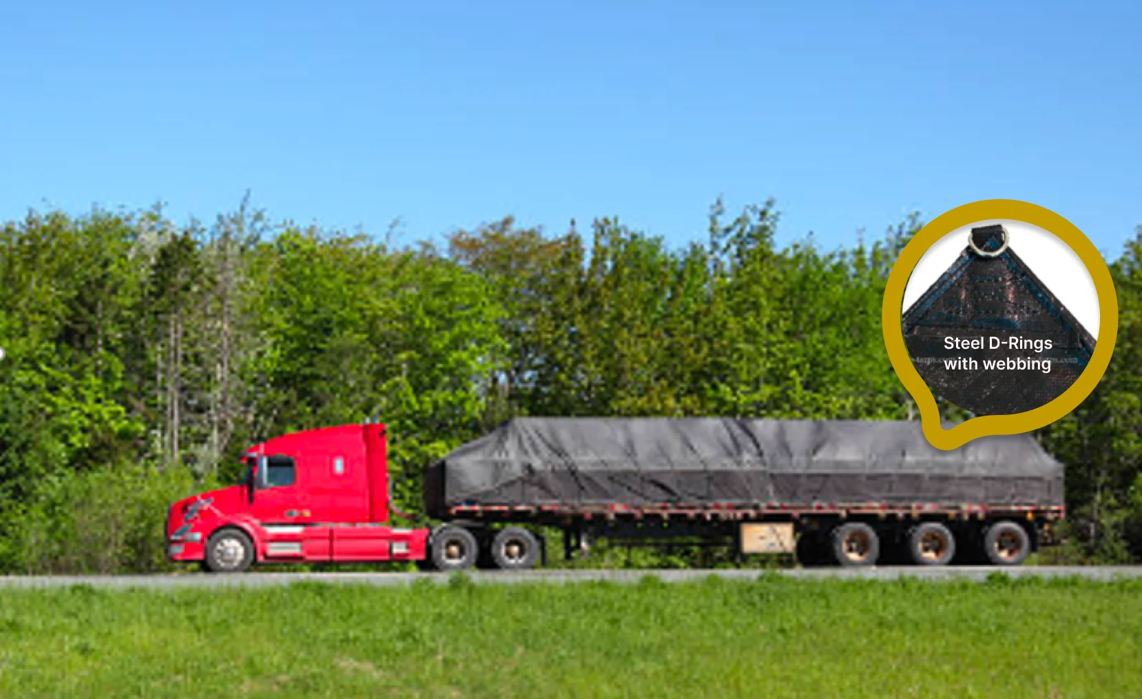 Light Duty Tarp For Flatbed Trucks Hot Selling Variety Of Sizes Using