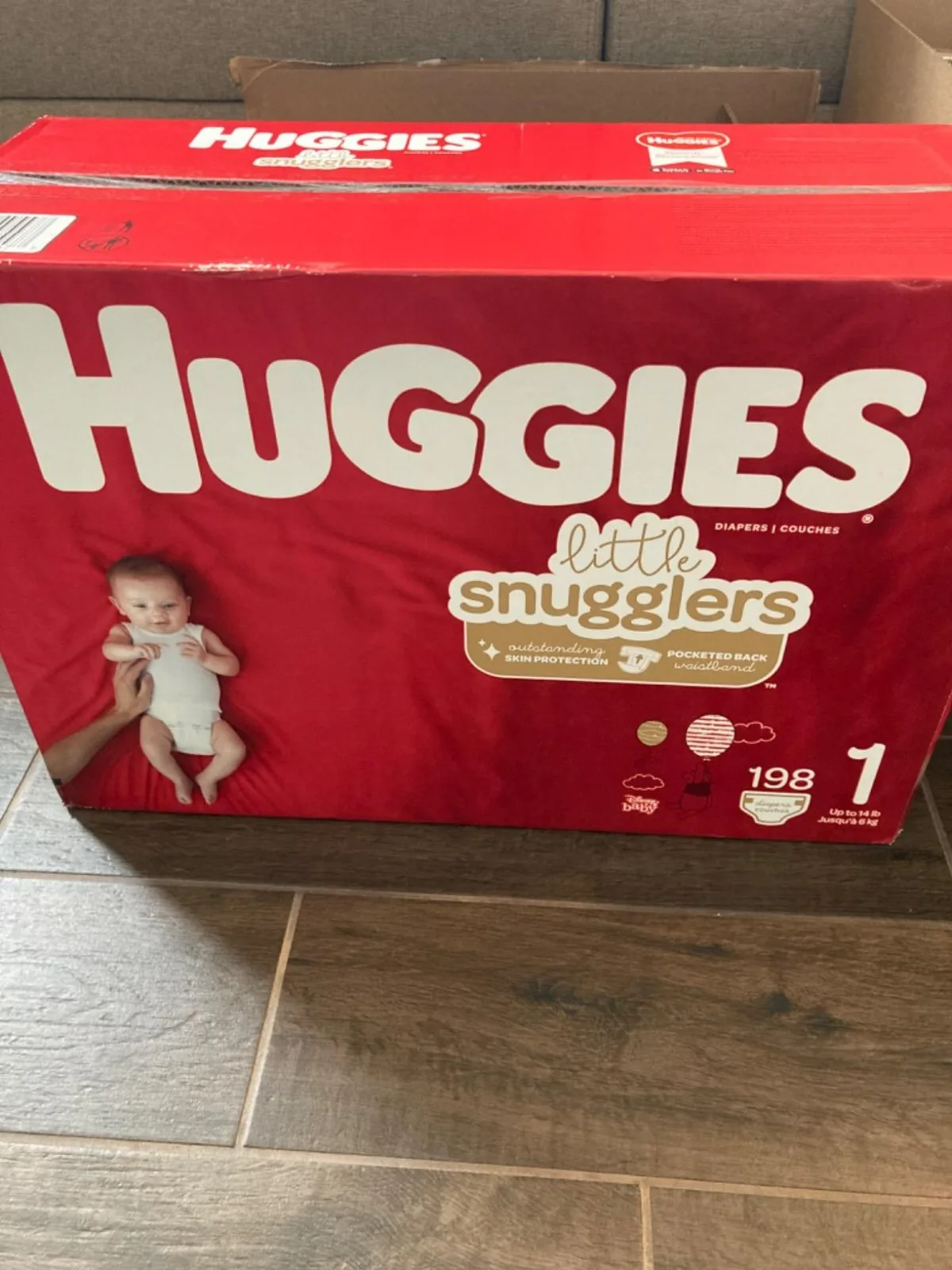 Factory Price On Baby Diapers Size 1 Newborn 814 Lbs,198 Counts Hug