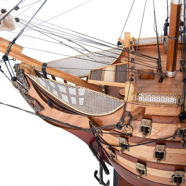 HMS Victory モデル船 大型80cm 手作り木製レプリカ シダーウッド装飾