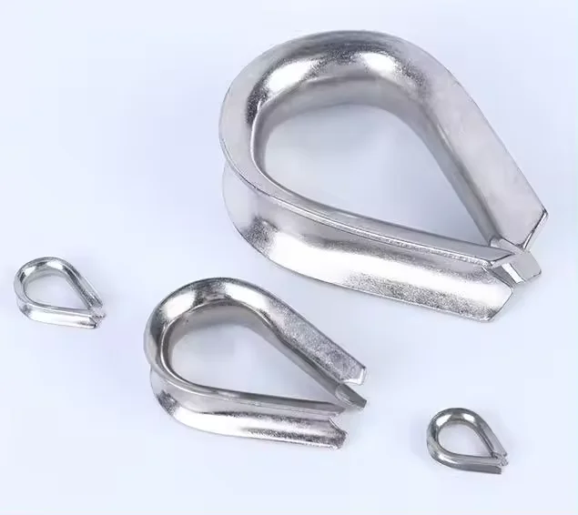 Factory Direct High Polished 304/316 Stainless Steel Cable Thimble Wire Rope Thimble Accessory