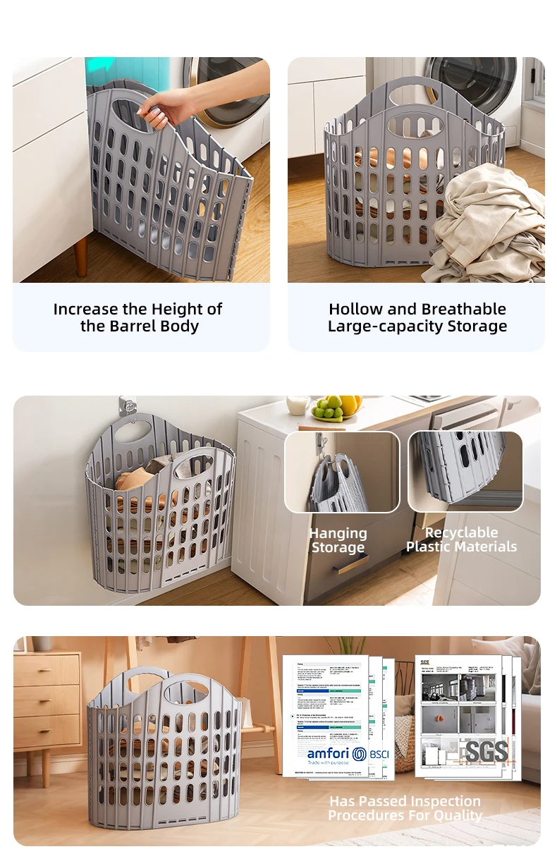product wanuo 65l collapsible laundry basket dirty clothes basket customizable bathroom laundry basket with universal wheels-3