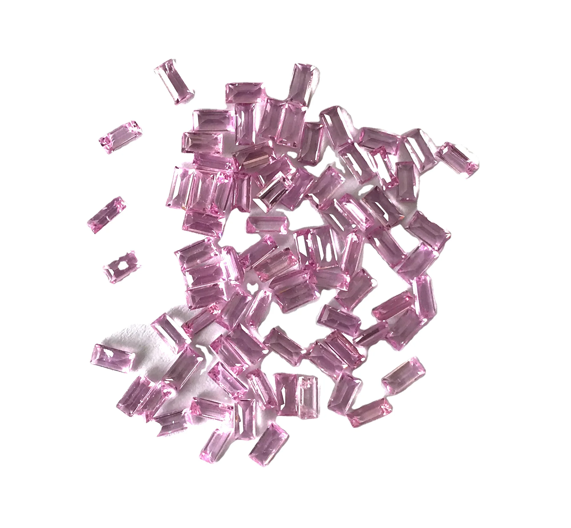 Saphir Rose Naturel 4,60 Ct - Baguette, Qualité Excellente, Certifié AGL, Sri Lanka